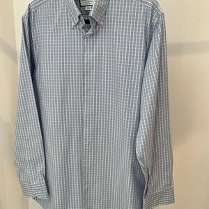 CHARLES TYRWHITT Men's Blue Checkered Shirt